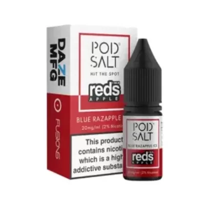 Pod Salts Fusions – Blue Razapple Ice 10ml Nic Salt Eliquid