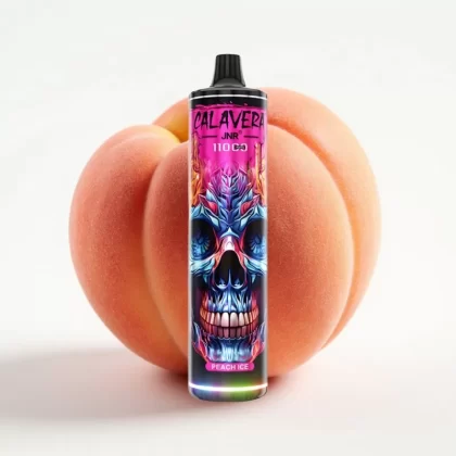 JNR Calavera 11000 Puffs Tipo-C 850mAh 21ml Duraznito Helado - Fumotvapemexico