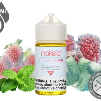 Strawberry Pom Naked 100 Menthol 60ml