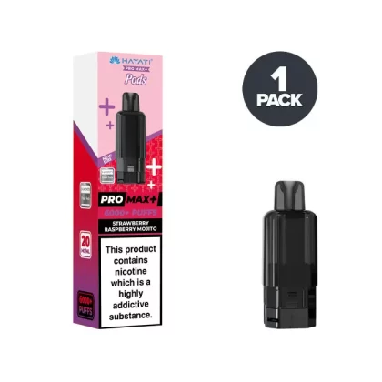 Strawberry Raspberry Mojito Hayati Pro Max Plus Prefilled Pods