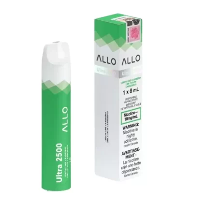 Allo Ultra 2500 Lemon Lime Cranberry 10MG Disposable