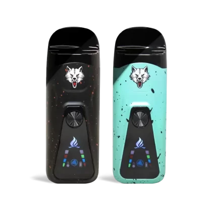 Wulf Mods Flex Dual Use Concentrate and Dry Herb Vaporizer - Black, Black-Red Spatter