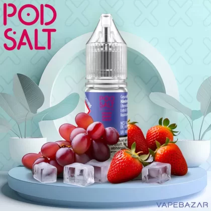 Pod Salt X Nikotinsalz Liquid – Grape Berry Burst - 20mg/ml, 10mg/ml