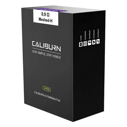 Uwell Caliburn A2 Replacement Pods – 4 Pack - Ohm#0.9 Ohms>1.2 Ohms