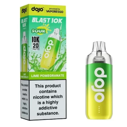 Vaporesso Dojo Blast 10k Prefilled Pod Kit Lime Pomegranate - Nicotine Strength#20mg