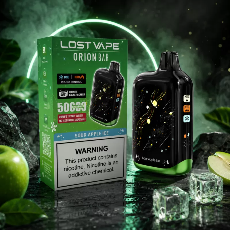 Lost Vape Orion Bar 50k Disposable Device - Rechargeable - Ruby Jelly / 50mg - Image 3