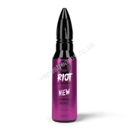Purple Burst E-Liquid Shortfill by Riot Squad - Vapestreams Co