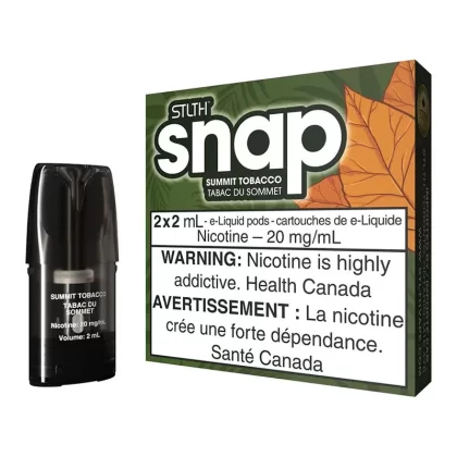 STLTH SNAP E-Liquid Pod Pack – Summit Tobacco