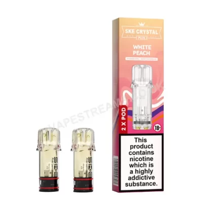 SKE Crystal Plus White Peach Prefilled Pod - Vapestreams Co