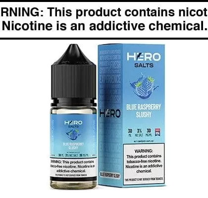 BLUE RASPBERRY SLUSHY BY HERO SALTS 30ML - Vapejuice