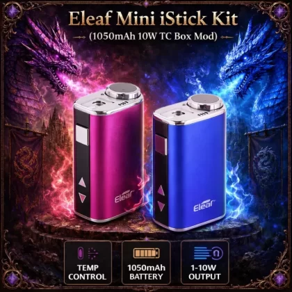 Eleaf Mini iStick Kit (1050mAh 10W TC Box Mod) - Silver - Vapeciga