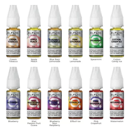 Elfliq Nic Salt E-Liquid - Box of 10 - Blueberry Cherry Cranberry (New) / 10mg