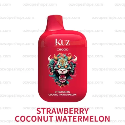 KUZ C6000 PUFFS – STRAWBERRY COCONUT WATERMELON - Ozvapeone