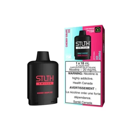 STLTH SWITCH Vape Pod – 15K Puffs – Cherry Grape Ice & Punch Ice