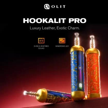 OLIT HookaLit Pro 60K Puff Disposable E-Hookah - 60,000 Puffs - Strawberry Ice