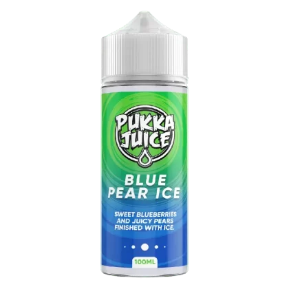 Pukka Juice 100ml E-liquid Shortfill Blue Pear Ice - Nicotine Strength#0mg (74FCA5)