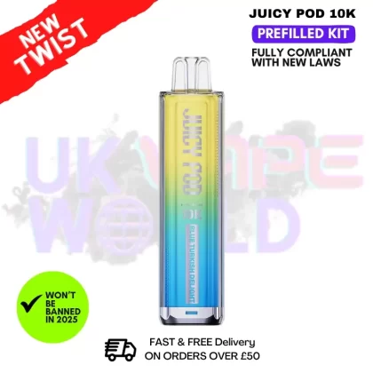 Blue Razz Lemonade Juicy Pod 10K NovaMax Vape Kit