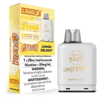 Flavour Beast Level X Vape Pod – 25K – Lemon Delight