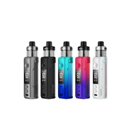 Voopoo Drag S2 PnP-X 60W Kit - Colorful Silver, Gray Metal (093B08)