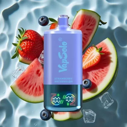 VapSolo Triple 30000 Puffs Disposable Vape – Strawberry Watermelon & Blueberry Ice, 40ml E-Liquid, Type-C Charging, 20mg/50mg Nicotine - Bangvapeaustralia