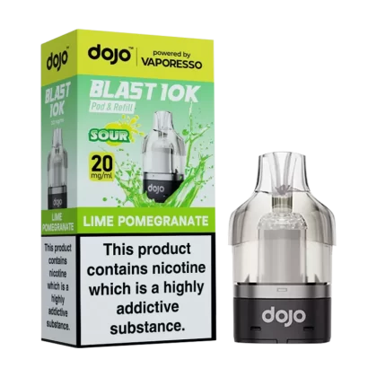 Lime Pomegranate Dojo Blast 10K Refill Pack - 20mg - Vape Product