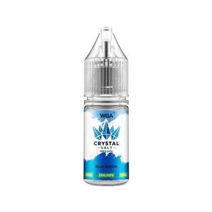 WGA Crystal Blue Fusion Saltnic Vape Juice - 10 Pack