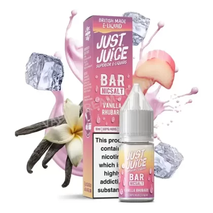 Just Juice Bar Vanilla Rhubarb Nic Salt E-Liquid - Vapestreams Co