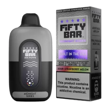 Sour Strawberry Melon Disposable Vape (20000 Puffs) by Fifty Bar 20K