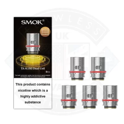 Smok TA Coils 5pcs - Size#Dual 0.15ohm>0.2ohm>0.4ohm