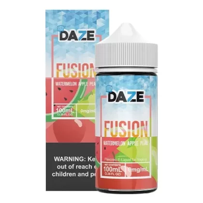 7 Daze Fusion Watermelon Apple Pear ICED 100ml Vape Juice - Eightvape