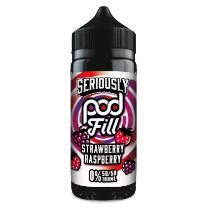 Doozy Pod Fill 100ml E-Liquid Shortfill Strawberry Raspberry - Vape Product
