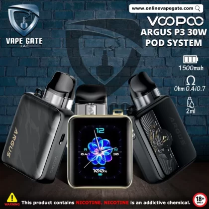 VOOPOO ARGUS P3 30W POD SYSTEM (1500mAh) - Black Leather