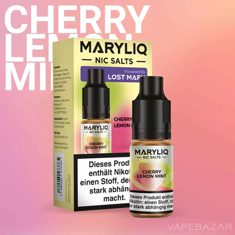 MARYLIQ by Lost Mary – Nic Salt – Cherry Lemon Mint - Vapebazar - Image 2