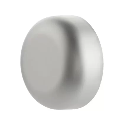 Child Resistant Plastic Caps | Dome Matte w/ Foam Liner | 53mm – Silver – 100 Count