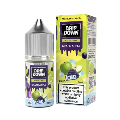 Drip Down Iced Series Grape Apple Ice 30ml (25/50 mg) - Vapebar Pk
