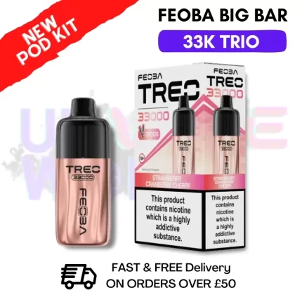 Strawberry Cranberry Cherry Feoba Treo 33K Puff Pod Kit