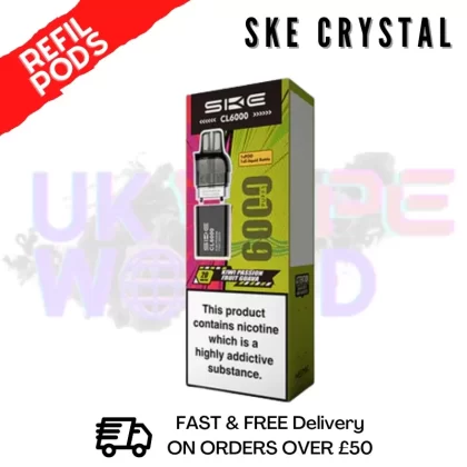 Kiwi Passionfruit Guava SKE CL6000 Replacement Prefilled Pod