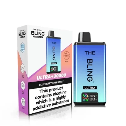 The Bling Ultra Plus 30K Vape Kit Blueberry Raspberry - Nicotine Strength#20mg (B7C623)