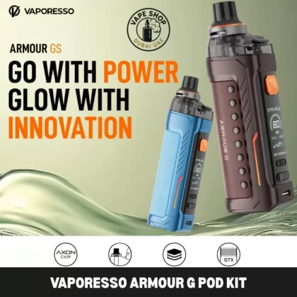 VAPORESSO Armour G Pod Kit Build-In Battery in Dubai - Black, Blue (B737CC)