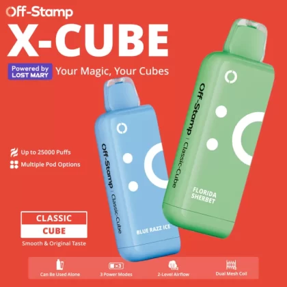 Off-Stamp X-CUBE Classic Cube 25K Disposable POD Powered By LOST MARY – 25000 Puffs