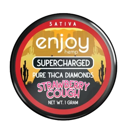 Enjoy Hemp 99% THCA Diamonds for Supercharged – Strawberry Cough - Ejuicewarehouse