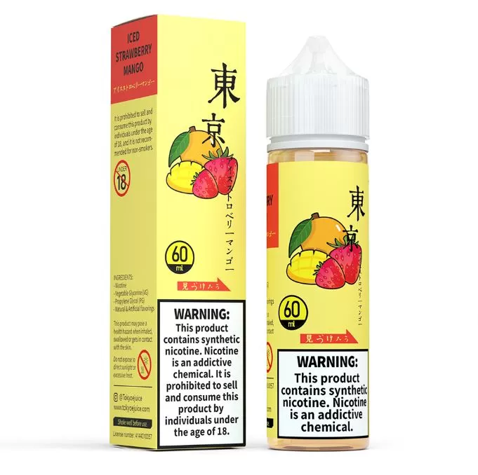 Tokyo Iced Strawberry Mango E Liquid - 6 mg / 60 ml - Image 2