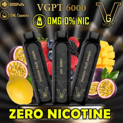 VGPT Disposable Vape Zero Nicotine - Passionfruit Lemon / 0 mg