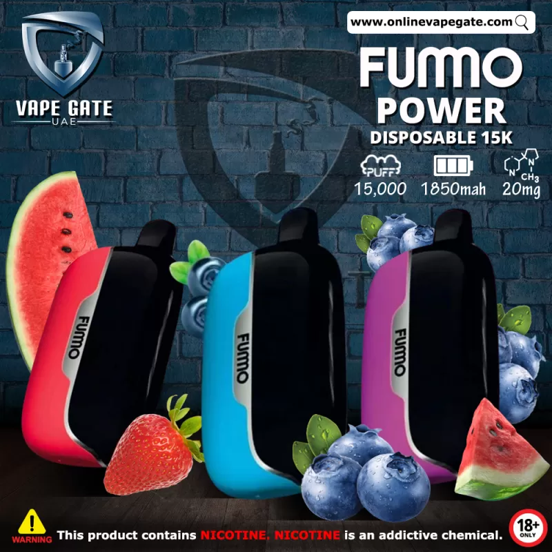 Fummo Power Disposable Vape (15,000 Puffs) - Strawberry Mango / 20 mg