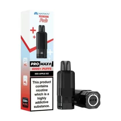 Hayati Pro Max Plus 6000 Prefilled Pod Red Apple Ice - Ecigpremium