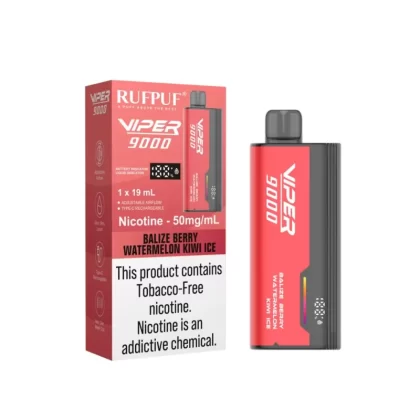 Rufpuf Viper Disposable – Balize Berry Watermelon Kiwi Ice 50mg (9000Puffs) - Vapebazaar Pk