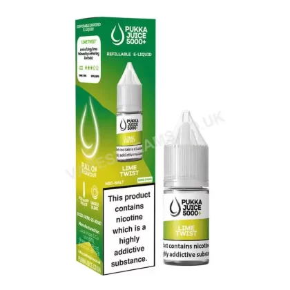 Pukka Juice 5000+ Lime Twist Nic Salt E-liquid - Vapestreams Co