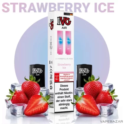 IVG AIR Pods – Strawberry Ice (2er Pack) - IVG / 20mg/ml / 2ml / Nein
