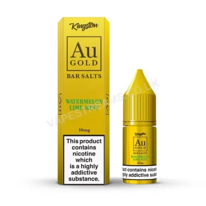 Kingston Au Gold Watermelon Lime Mint Nic Salt E-Liquid - Vapestreams Co
