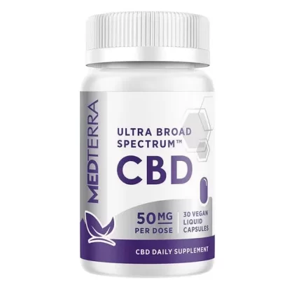 Medterra – CBD Capsules – Ultra Broad Spectrum Liquid Caps – 50mg - Ejuicewarehouse